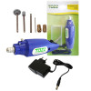 Mini Retifica  7 Acessórios 12v - Grátis Fonte Bivolt. (Ftr1230)