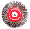 Roda De Lixa Grão 120 X 75mm  Uso Em Furadeira. (Ftr3203)