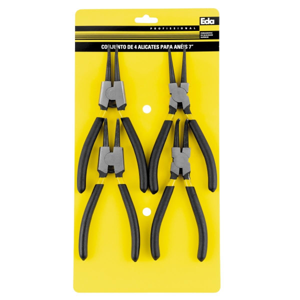 Jogo De Alicates Trava Anel 4 Peças. (Ftr2007)
