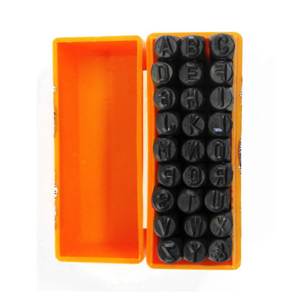 Pinos De Gravação Em Aço Alfabeto 10mm (Pg8)