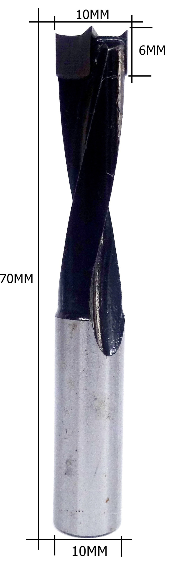 Broca Não Passante Cega Rotação À Direita Ø10mm X 10mm Haste. (Ftr3319)