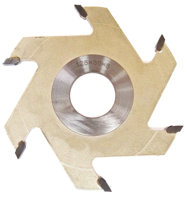 Fresa Tupia De Mesa - Reta 5,0 (Z 6) X 125 Mm X 30mm Furo. (Ftr1011)