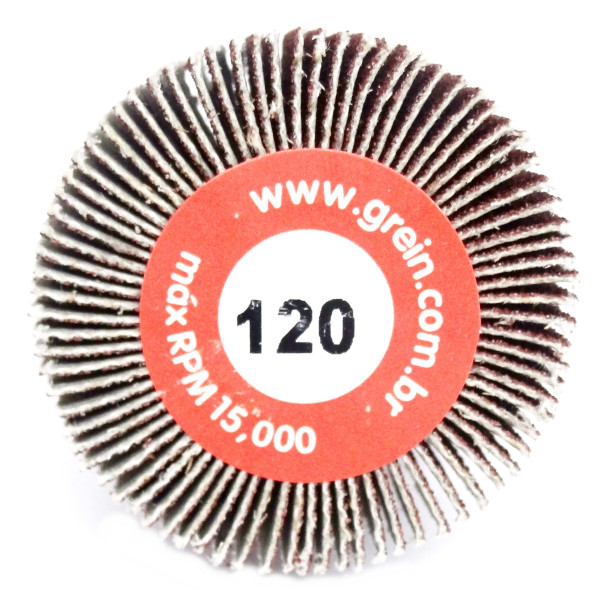 Roda De Lixa Grão 120 X 60mm  Uso Em Furadeira. (Ftr3204)