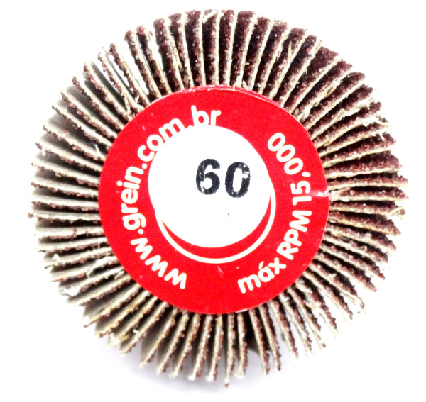 Roda De Lixa Grão 60 X 60mm  Uso Em Furadeira. (Ftr3202)