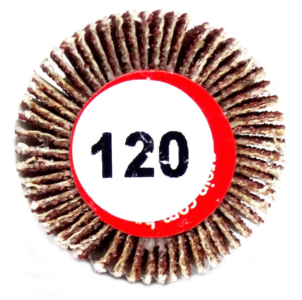 Roda De Lixa Grão 120 X 30mm  Uso Em Furadeira. (Ftr3205)