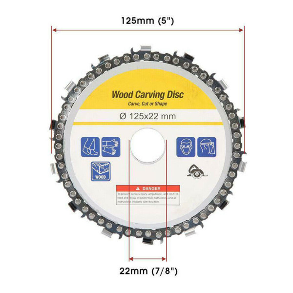 Disco Com Corrente De Motoserra Para Serra Circular. (Ftr1589)