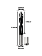 Broca Passante Flecha Rotação À Direita 10mm X 10mm Haste. (Ftr3622)