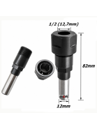 Porta Pinça Haste Paralela 12,7mm (1/2) X 82mm X 12mm Haste. (Ftr3578)