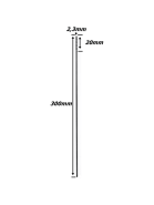 Broca Extra Longa  2,3mm X 300mm. (Ftr3554)