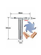 Fresa Debrum Reta Ø60mm X 3,0mm X 12mm Haste. (Ftr3625)
