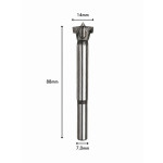 Broca Forstner Ø14mm. (Ftr3360)