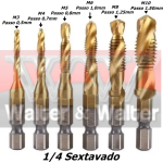 Jogo De Broca – Macho (6 Pçs) M3, M4, M5, M6, M8, M10 Aço Rápido Hss. (Ftr0252)