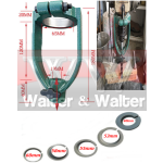 Suporte Para Broca De Furo Quadrado Com 5 Bucha De Redução. (Ftr0792)