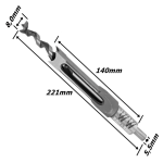 Broca De Perfuração Quadrada 8,0mm. (Ftr1190)