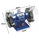 Moto Esmeril 200w Azul 220V. (Ftr2719)