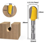 Fresa Bandeja / Cumbuca Ø12,7mm (1/2) X 15mm X 6,0mm Haste. (Ftr2984)