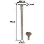 Disco de Corte Mini Retífica Ø10mm x 0,6mm X 3,0mm Haste. (Ftr3186)