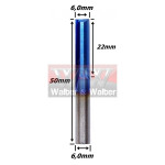 Fresa Reta Paralela 6,0mm (Hrc65) (2c) X 22mm X 50mm X 6,0mm. (Ftr9515)