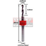 Broca Pcb 2,8mm. (FTR400)