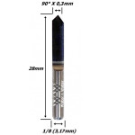 Fresa Engraving 90° X 0,3 X 1/8 (3,17mm). (Ftr3550)