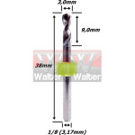 Broca Pcb 3,0mm. (FTR402)