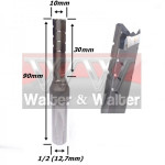 Fresa Reta Paralela TCT Ø10mm (3c) X 30mm Corte X 90mm Total X 1/2 (12,7mm) Haste. (Ftr2513)