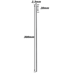 Broca Extra Longa  2,3mm X 300mm. (Ftr3554)