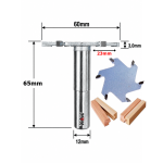 Fresa Debrum Reta Ø60mm X 3,0mm X 12mm Haste. (Ftr3625)
