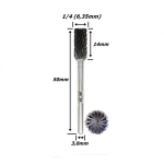 Lima Reta 6,35mm (1/4)mm X 14mm Corte X 50mm Total X 3,0mm Haste. (Ftr487)