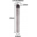 Escariador Metal Duro 6,35mm (1/4) (90º). (Ftr257)