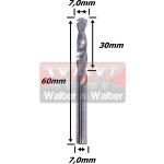 Broca Metal Duro 7,0mm. (Ftr3008)