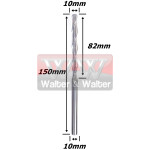 Fresa Esférica Ø10mm (R 5,0mm) X (2c) X 82mm X 150mm X 10mm. (Ftr86)
