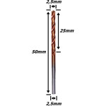 Broca Metal Duro (Hrc55) 2,5mm X 25mm X 50mm. (FTR0718)