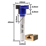 Fresa Painel Canaletado Ø16mm X 6,0mm Haste. (Ftr2756)