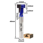 Fresa Painel Canaletado Ø11mm X 6,0mm Haste. (Ftr2757)
