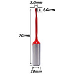 Broca Não Passante Cega Rotação À Esquerda 3,0mm X 10mm Haste. (Ftr3279)