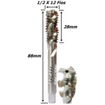 Macho Máquina (Helicoidal) (Bsw) (Hss) Ø1/2 X 12 Fios (Ftr0679)