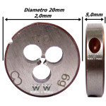 Cossinete M2 X 0,4. (Ftr3038)