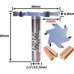 Fresa Debrum Reta Ø60mm X 6,0mm X 6,0mm Haste. (Ftr3380)