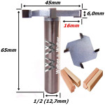 Fresa Debrum Reta Ø45mm X 6,0mm X 12,7mm (1/2) Haste. (Ftr3403)