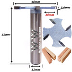 Fresa Debrum Reta Ø45mm X 3,0mm X 12mm Haste. (Ftr3412)