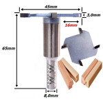 Fresa Debrum Reta Ø45mm X 3,0mm X 8,0mm Haste. (Ftr3527)