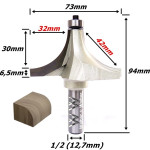Fresa Ø73mm Raio 42mm X 94mm X 1/2 (12,7mm) Haste. (Ftr3462)