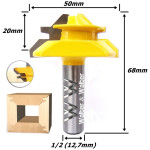 Fresa Encaixe Gaveta (45°) Ø20mm X 50mm X 12,7mm (1/2) Haste. (Ftr2893)