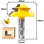 Fresa Encaixe Gaveta (45°) Ø20mm X 50mm X 12mm Haste. (Ftr1325)