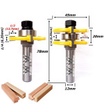 Fresa De Encaixe Macho E Fêmea Ø45mm 6,35mm (1/4) X 12mm Haste. (Ftr8100)