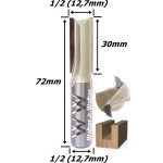 Fresa Reta Ø12,7mm (1/2") X 30mm Corte X 72mm Total X 12,7mm Haste. (Ftr374) 