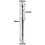 Fresa Down Cut 4,0mm (1c) X 32mm X 70mm X 4,0mm Haste. (Ftr2085)