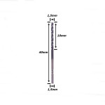 Broca Metal Duro (Hrc45) 1,5mm X 10mm X 40mm. (Ftr3560)