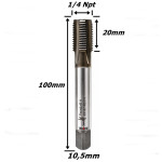 Macho Máquina Walter Paradur H NPT 1/4 HSS-E. (Ftr3657)